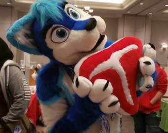 Big T-Bone Plush Pillow: Furry Cosplay Prop, Personalized Pet Gift