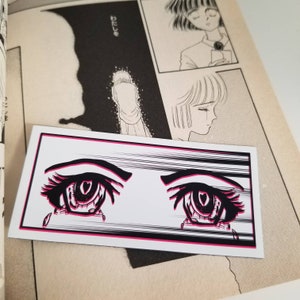 Anime magnet, anime eyes car sticker, anime car accessories, kawaii cute girl stationary, cute anime eyes car magnet, anime gifts shoujou