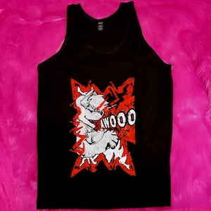 Awoo Furry tank top, furry clothing, fursona clothing, furry fandom march, yeen furry tee, anthro clothing