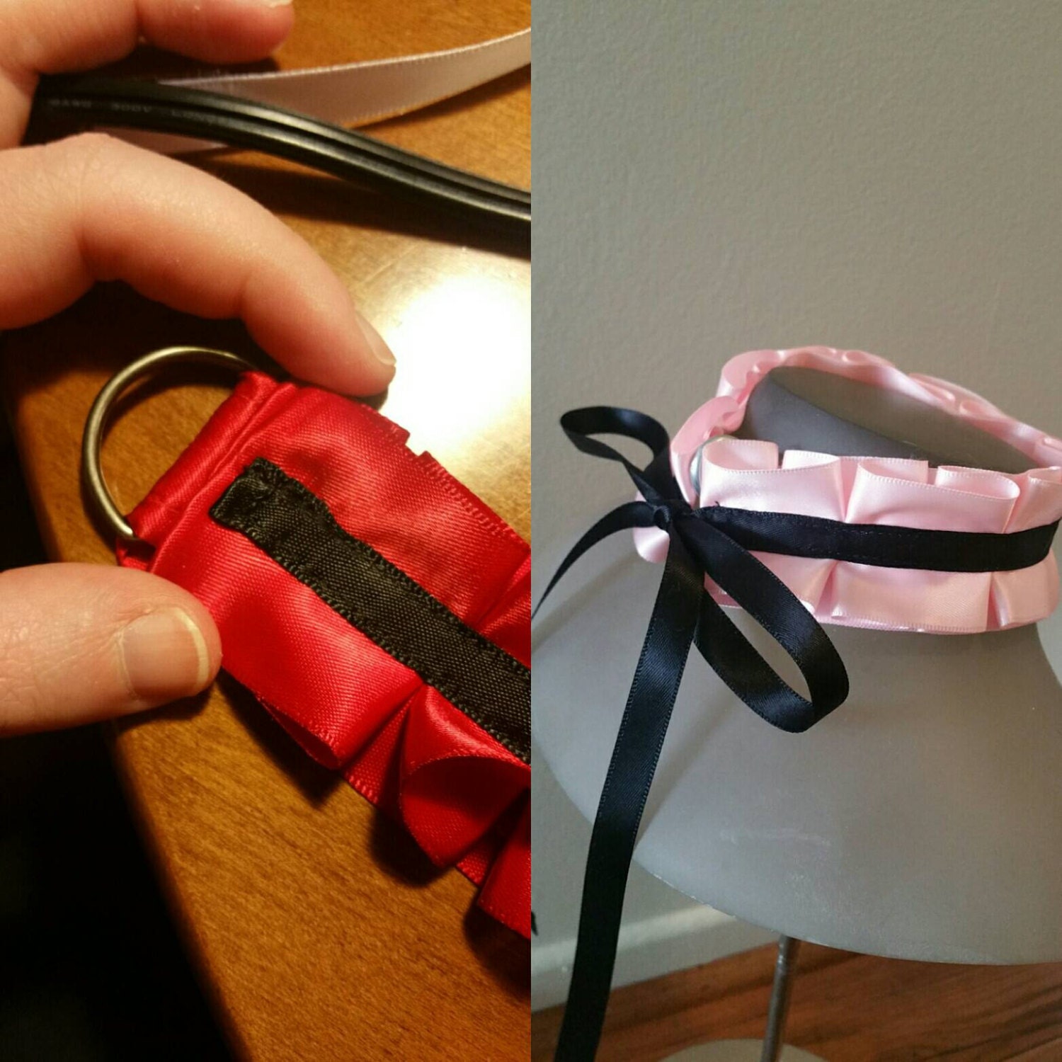 Black and Red Kitten Cat Bell Collar Etsy