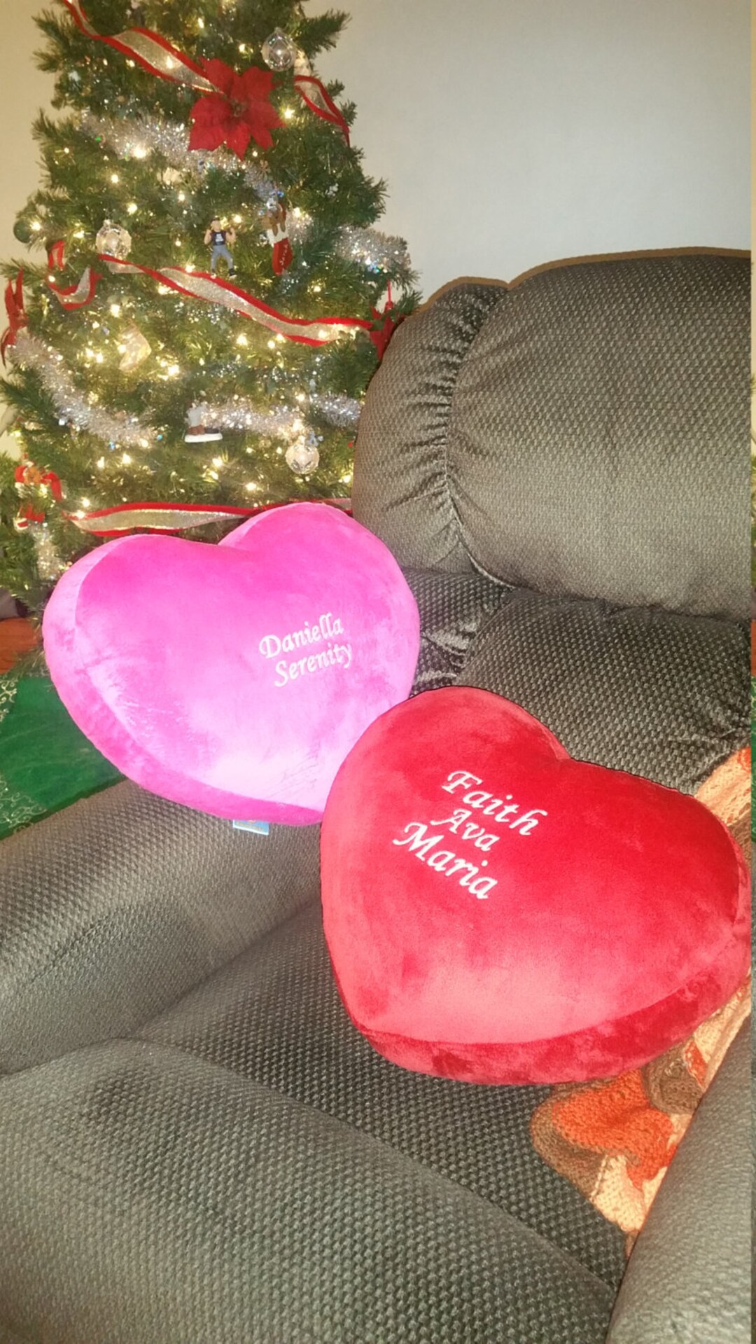 Personalized Valentine Pillow Gift Sweetheart Cuddle Custom Etsy