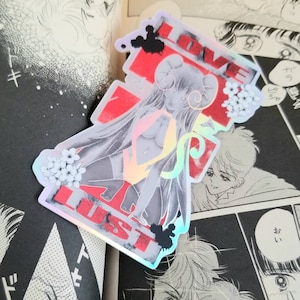 Anime girl magnet, kawaii anime sticker, anime car accessories  kawaii cute girl stationary, cute anime eyes car magnet, anime gifts shoujou