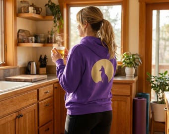 Moletom Kitsune Moon - Design encantador nas costas