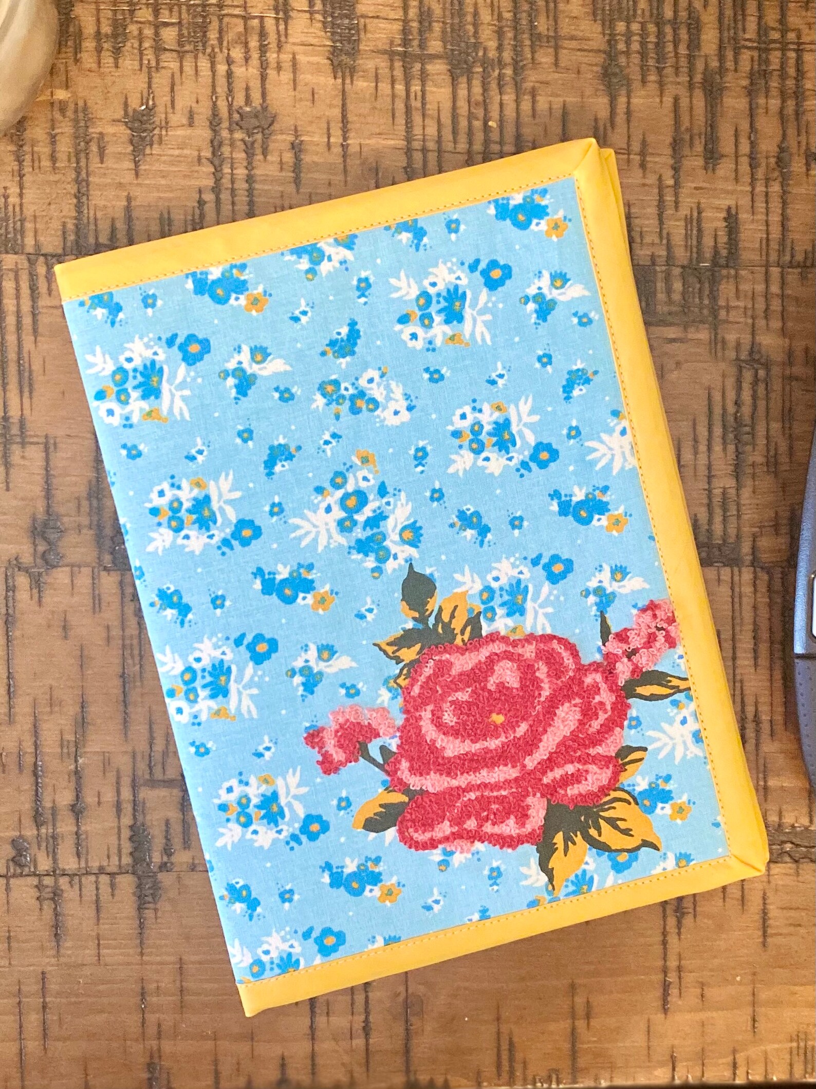 Pioneer Woman Fabric Covered Notebook/ Sweet Rose Embroidered Etsy