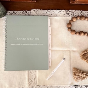 The Heirloom Home Book | Household Management, Family Organizer, Planner