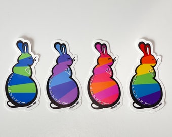 Bunny Sticker Pack, Regalo para el dueño del conejito, Rabbit Sticker Pack, Regalo para niños, Regalo para los amantes de los conejos, Kids Sticker Pack, Calcomanías para conejos