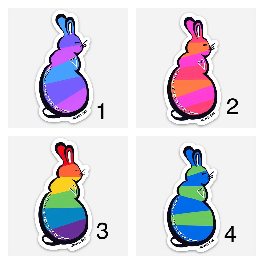 Bunny Sticker, Gift for Bunny Owner, Rabbit Sticker, Gift for Kids, Gift for Bunny Lovers, Kids