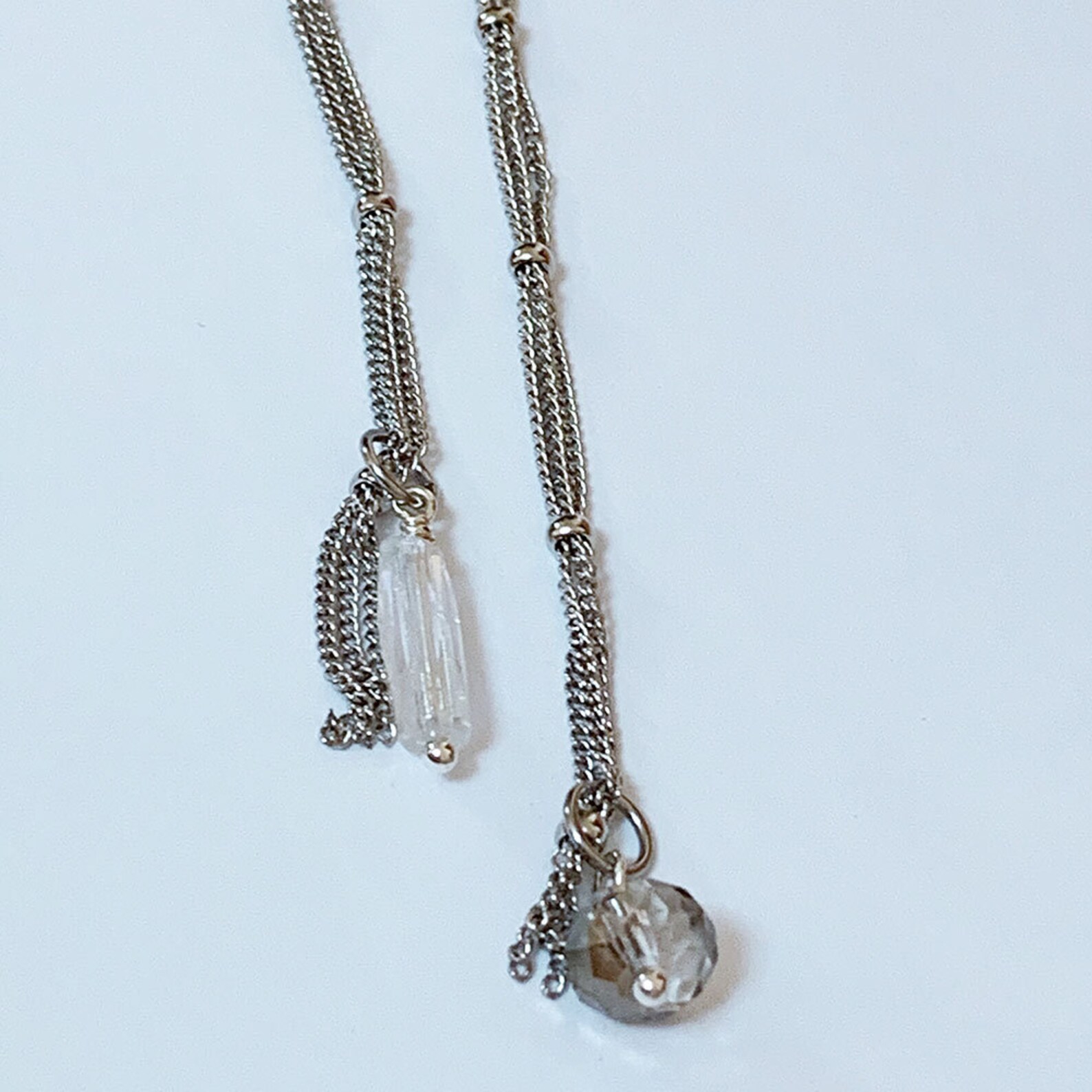 Chain Lariat Necklace No Clasp Chain Necklace Open Loop Etsy