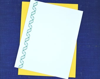 DNA note card 10 pack - genetics and molecular biology gifts