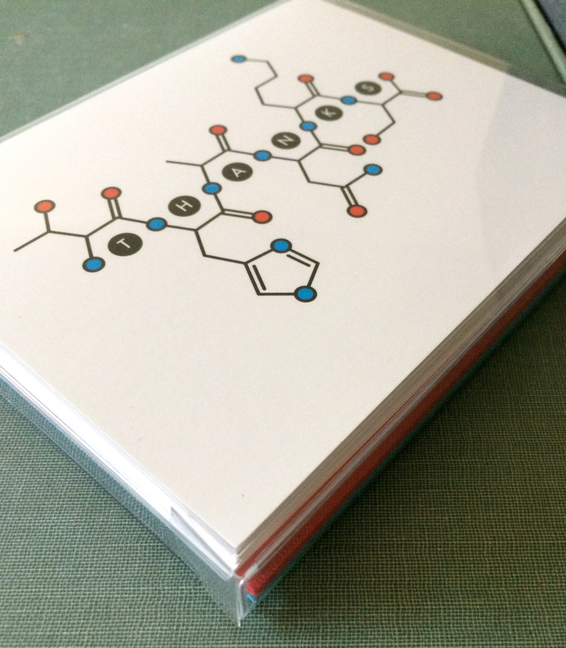 science-thank-you-cards-biology-thanks-card-6-pack-amino-etsy