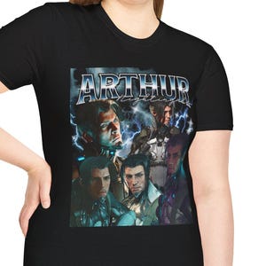 Unisex Warframe Arthur Gaming-t-shirt, grafik med bootleg-design för videospel