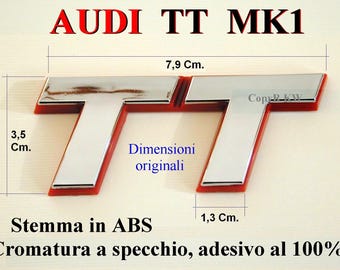 AUDI TT 8N MK1 Stemma POSTERIORE Badge Logo Emblema Fregio nuovo Rear emblem new tts ttrs s rs