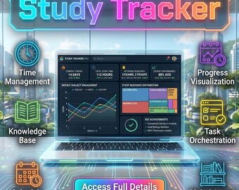 All-in-One Student Planner, Study Tracker Tool, School College Exam Preparation, Assignment Manager App, Grade Calculator, Homework Logger