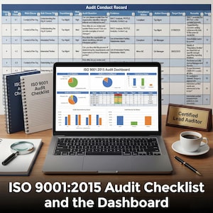 ISO 9001:2015 Internal Audit Checklist | Quality Management System (QMS) Dashboard