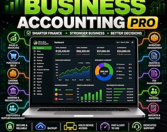 Business Accounting and Management App, All-in-One ERP: Invoicing, Inventory Tracker, Billing, Banking, Payroll, Financial Planner & Reports