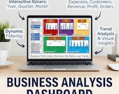 Interactive Business Analysis Dashboard, Professional Sales & Profit Tracker, Financial Planner, Data Analytics Tool