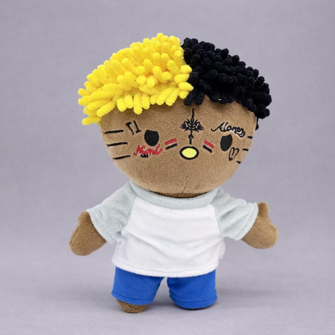 Costom Plushie Rapper Xxxtentacion Inspired Hello Kitty Plush – Rap Inspired Collectible ...