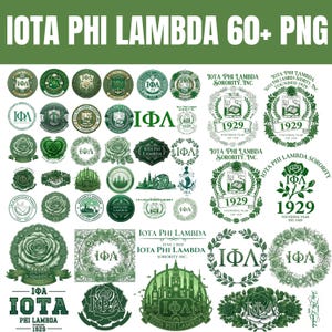 Iota Phi Lambda vrouwenclub clipartbundel | 60+ png-bestanden | Digitale afbeeldingen van Sisterhood | Transparante achtergrond