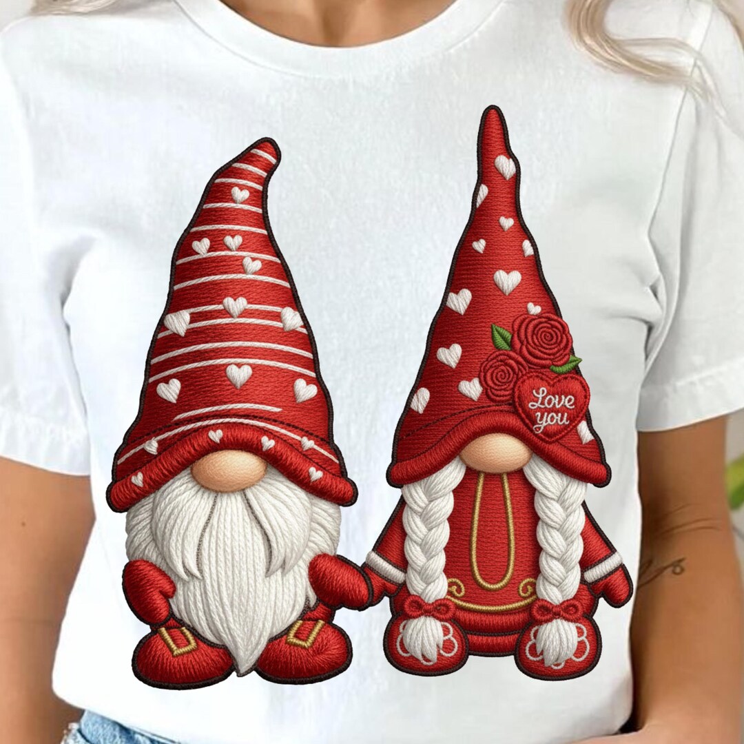 Valentine Gnome PNG Clipart Bundle | Cute Love Gnomes Graphics ...