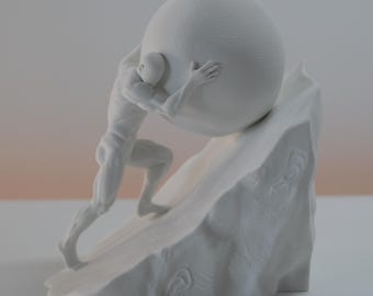 Sisyphus Sculpture – Persistence & Resilience Statue | Stoic Entrepreneur Gift | Greek Mythology Desk Decor | Motivational