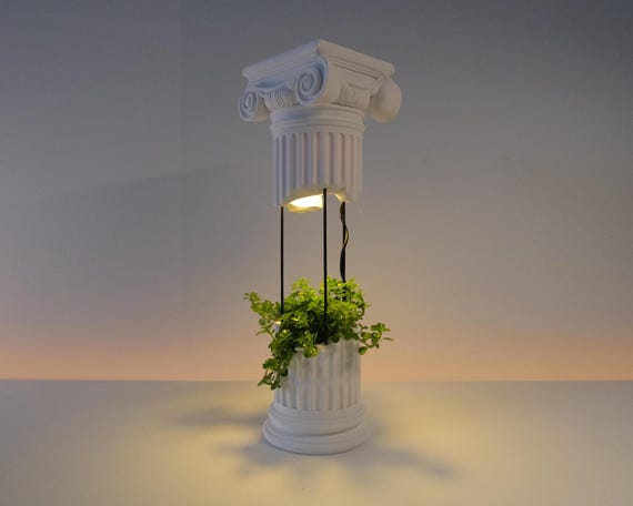 Broken Column Planter Lamp