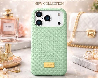 Personalized iPhone Case | PU Leather, Shockproof, Custom Name