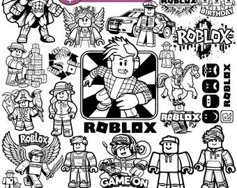 Roblox SVG, Roblox SVG-Bundle, Roblox Spiel Charakter Clipart, Roblox PNG-Dateien für Cricut, Gamer svg Bundle, Roblox Manface svg, Roblox Vektor