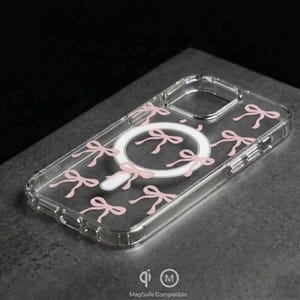 Transparent MagSafe Case with Loop for iPhone 17 - 11 Pro Max & Air | Magnetic Charging Case | Shockproof Protection | Cute Design