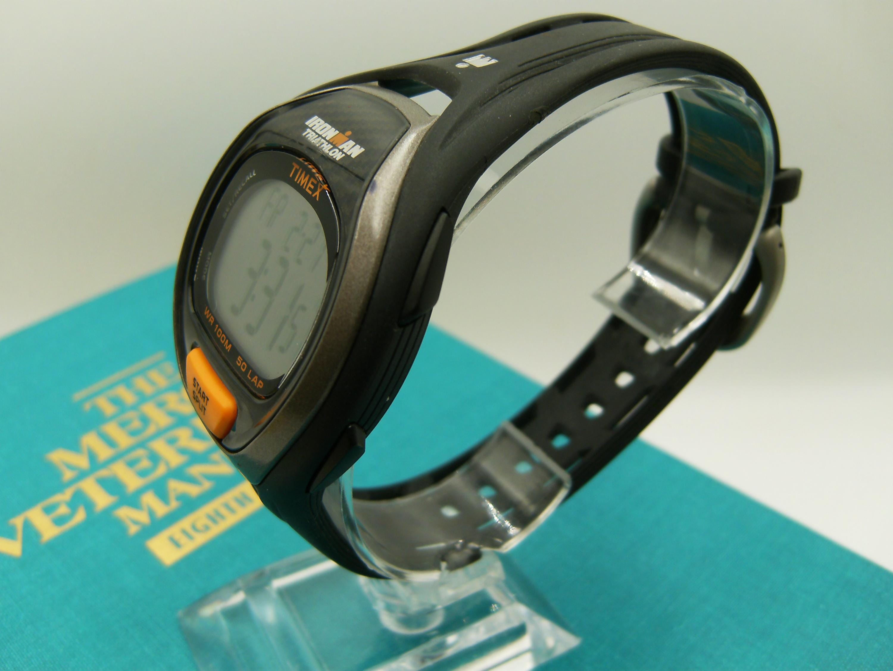 Timex Ironman Triathlon T5K335 Quartz Digital Wristwatch Black