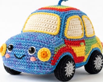 Crochet Car Charm Pattern | Amigurumi PDF (Instant Download)