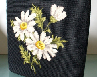 Vintage JR Miami Needlepoint Tote Bag