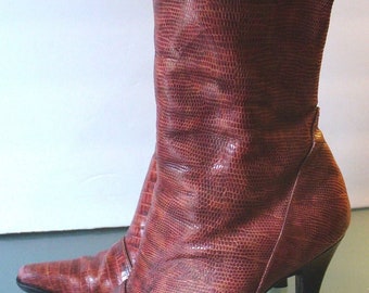 Vintage Julian Ferreira Lizard  Boots