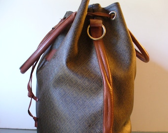 Vintage RL  Large Drawstring Bucket Purse