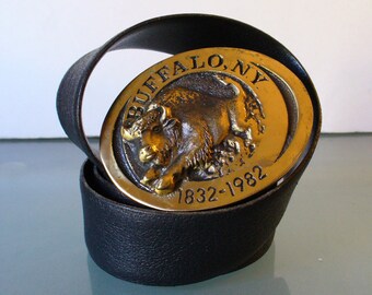 Vintage Buffalo N.Y. 150 Year Commemorative Belt