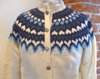 Vintage Dale of Norway Cardigan Sweater Size 42