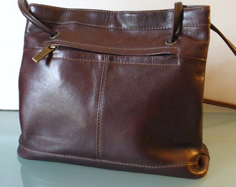 Vintage G.H.Bass Brown Leather Tote Bag