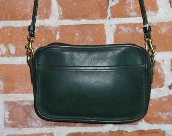 Vintage Coach Forest Green Carnival Bag