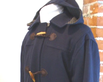 Vintage L.L. Bean Navy Blue Toggle Coat Size 4