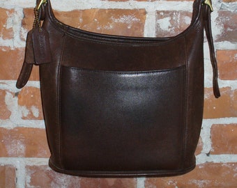 Vintage Coach Brown Legacy Slim Duffle Shoulder Bag