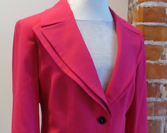 Escada  Hot Pink Wool Crepe Jacket