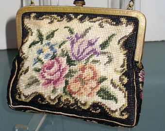 Vintage Needlepoint Handbag