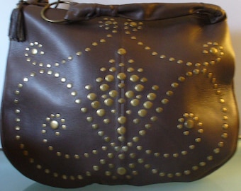Wilson Leather Large Studded Rockabilly Bag
