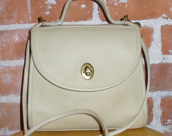 Vintage Coach Bone Regina Bag