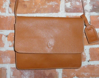 Vintage Ralph Lauren Pebbled Leather Shoulder Bag