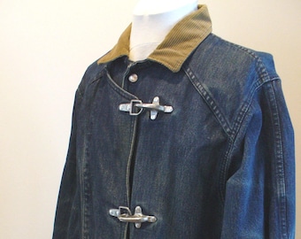 Vintage Talbots Denim Fireman Jacket Size M