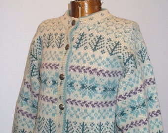 Vintage LL Bean Scandinavian Cardigan Sweater Size M