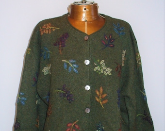 Vintage Marconi Embroidered Cardigan Sweater