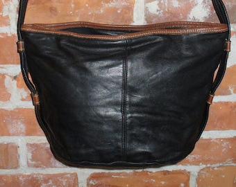 Vintage Bruce Alan Artisan Leather Shoulder Bag
