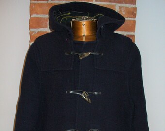 Vintage Orvis Made in England Navy Blue Toggle Coat