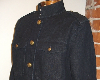 Vintage Ralph Lauren Blue Heavy Denim Jacket Size S